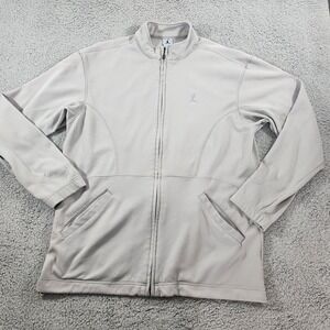 Vintage Jordan Jumpman Jacket Mens Large Track Basketball Zip Gray Warm Up